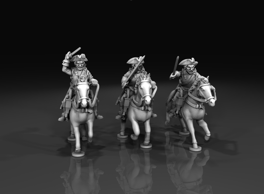 40mm Seven years War French Cuirassiers