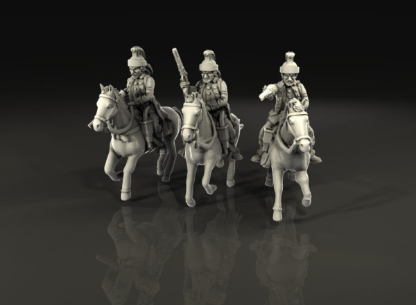 40mm Seven Years War French Light Cavalry