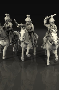 40mm Seven Years War French Light Cavalry