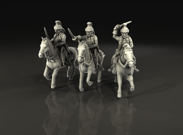 40mm Seven Years War French Light Cavalry