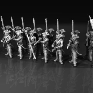 Russian Infantry Firing with Command