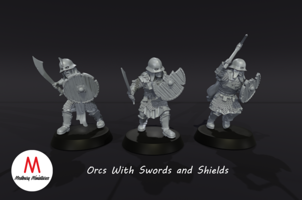 Orcs Uruk-hai with Swords