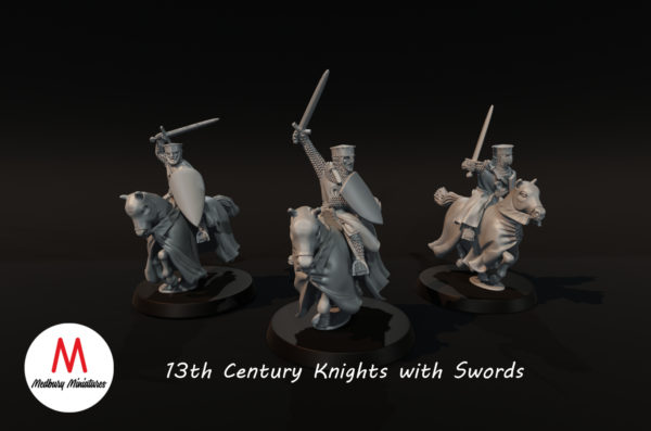 13th Century Knights with Swords