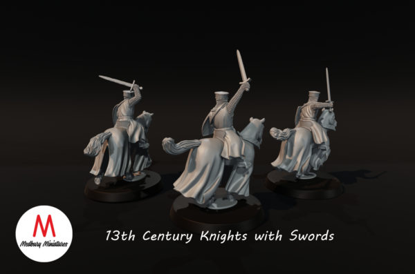 13th Century Knights with Swords