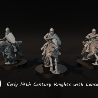 Early 14th Century Knights with Lances