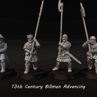13th Century Billmen Advancing