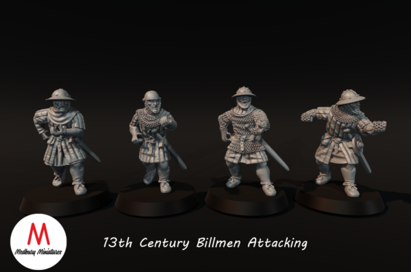 13th Century Billmen Attacking 2