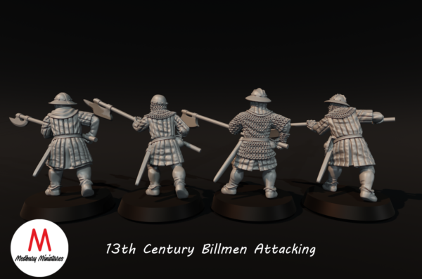 13th Century Billmen Attacking 3
