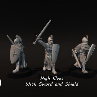 Hight elves with Sword and Shield