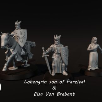 Lohengrin son of Parzival and Elsa Von Brabant 1