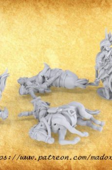 H&M Mounted Casualties 28/40mm