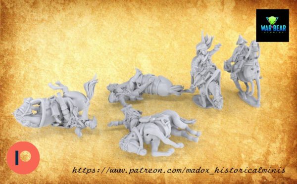 H&M Mounted Casualties 28/40mm