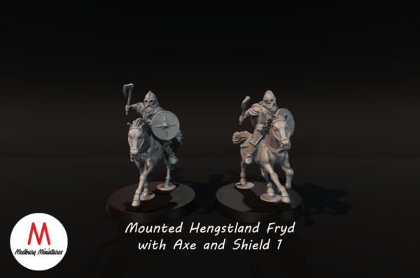 Mounted Rohan Fyrd with Axe and Shield 1