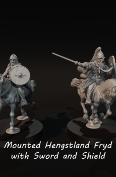 Mounted Rohan Fyrd with Sword and Shield