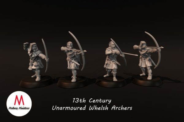13th Century Unarmored Welsh Archers