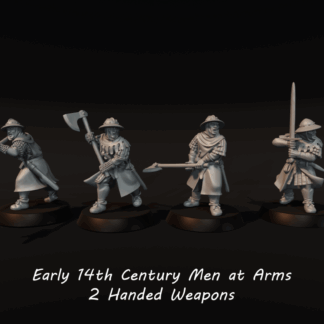 Early 14th Century Men at Arms 2 Handed Weapons