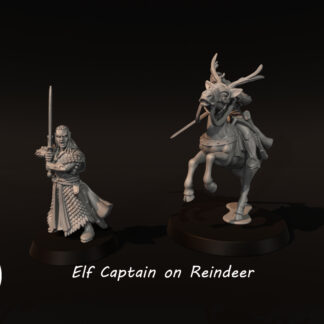 Elf Captain with Reindeer