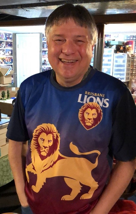 Russ as the Lion of Stockton