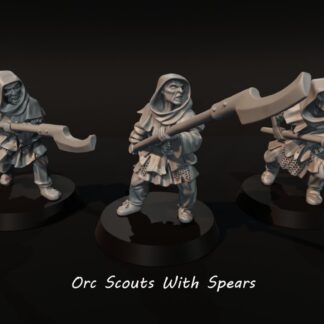 LOTR - Orc Scouts w/Spears - 28/40/54mm