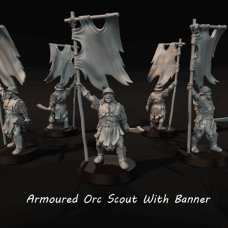 Amoured Orc Scout W_Banner 1