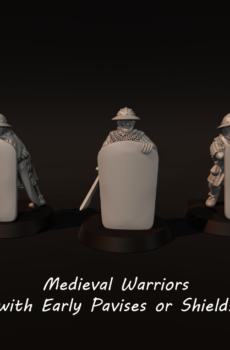 Medieval Warriors with Pavise