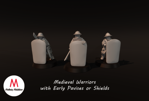 Medieval Warriors with Pavise