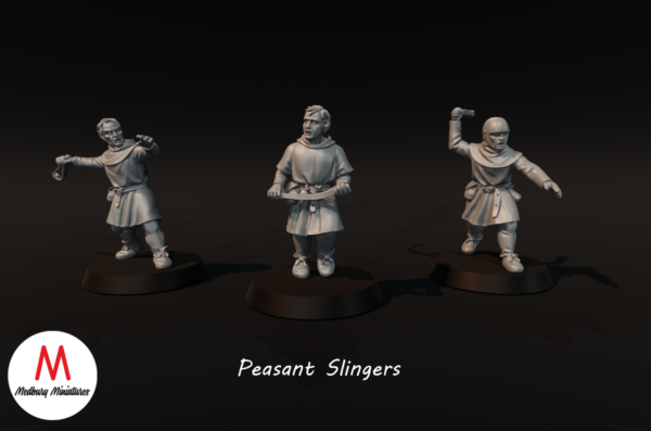 Medieval - Peasant Slingers