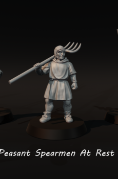 Medieval - Peasant Spearmen at Rest