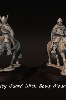 LOTR - City Guard With Bows Mounted - Gondor