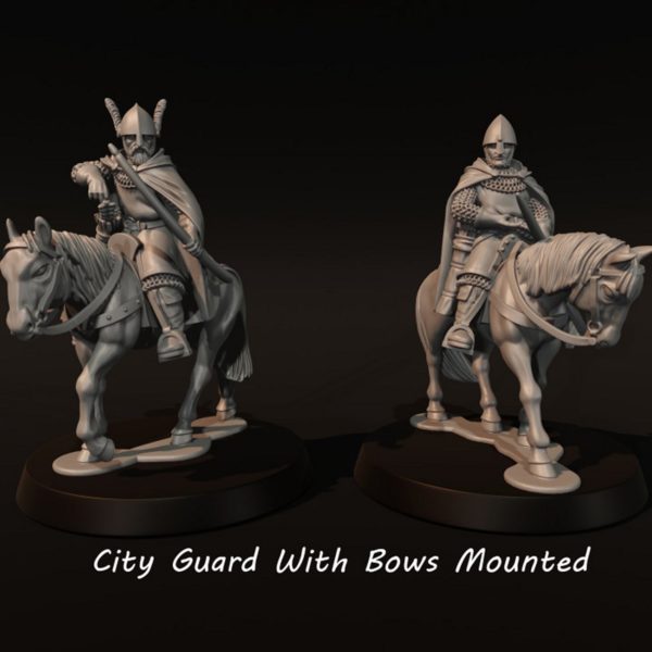 LOTR - City Guard With Bows Mounted - Gondor