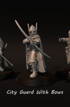 LOTR - City Guard With Bows On Foot - Gondor