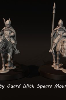 LOTR - City Guard With Spears Mounted - Gondor