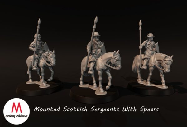 Medieval - Scots Mounted  Sergeants With Spears - Image 2