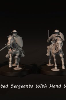 Medieval - Mounted Sergeants With Hand Weapons