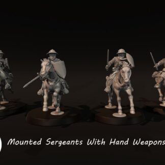Medieval - Mounted Sergeants With Hand Weapons