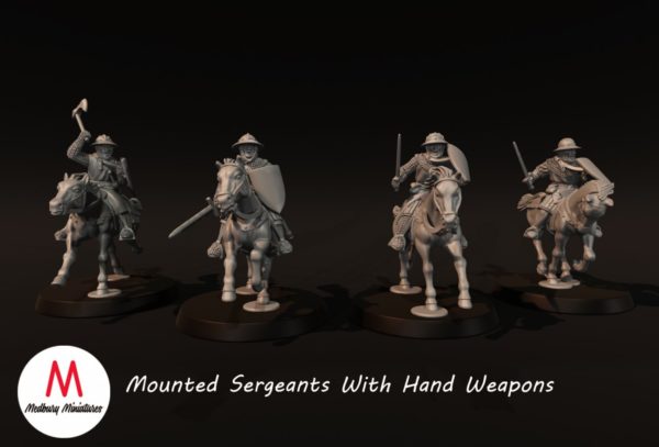 Medieval - Mounted Sergeants With Hand Weapons