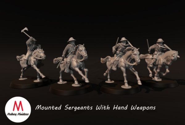 Medieval - Mounted Sergeants With Hand Weapons - Image 2