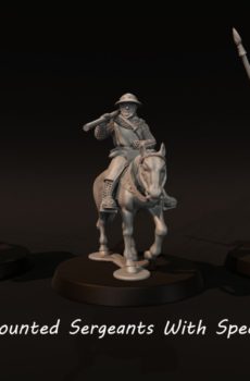 Medieval - Mounted Sergeants With Spears