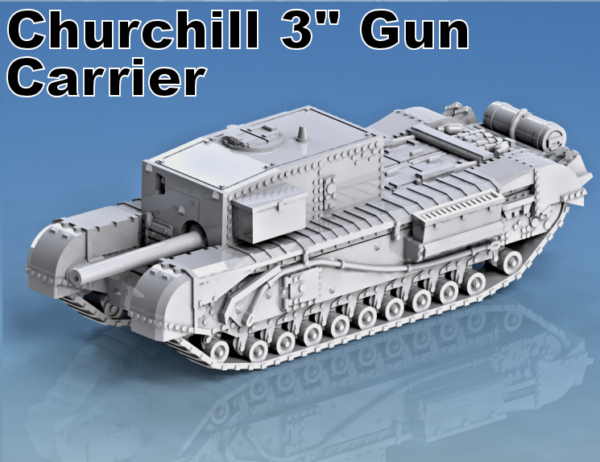 British - Churchill 3" Gun Carrier  (1)