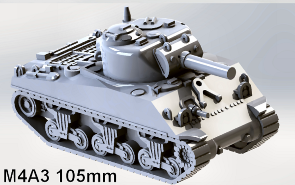 US - M4A3 - 105mm - Sherman  (3)