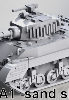 US - M5 Stuart Light Tanks  (3)