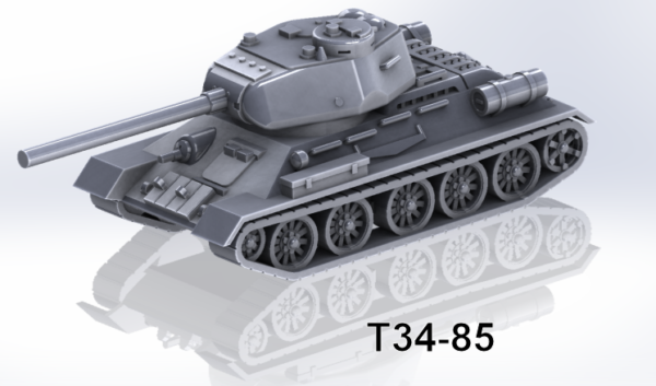 Russian - T34/85 - Battle Tank  (3)