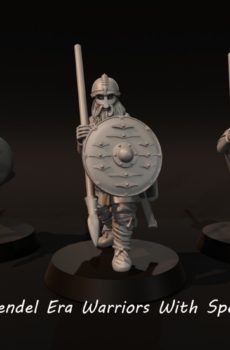 Dark Ages - Vendel Era Warriors With Spears
