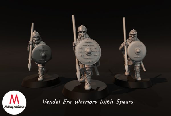 Dark Ages - Vendel Era Warriors With Spears