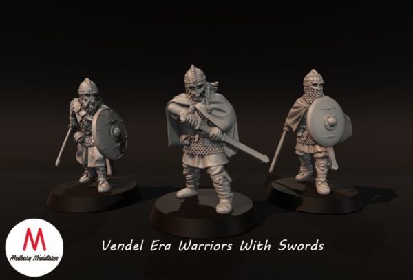 Dark Ages - Vendel Era Warriors With Swords