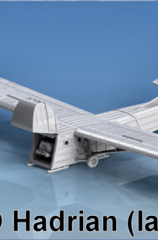 British - WACO Hadrian Glider (landed)