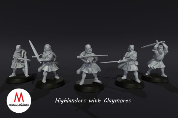 Medieval - Scots Highlanders with Claymores