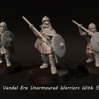 Dark Ages - Vendel Era Warriors Unarmored With Spears 1