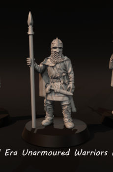 Dark Ages - Vendel Era Warriors Unarmored With Spears 2