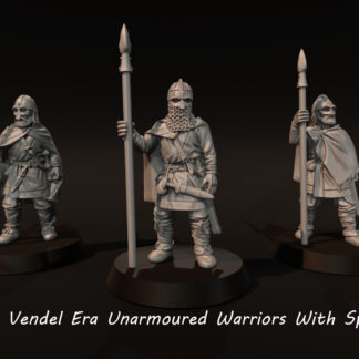 Dark Ages - Vendel Era Warriors Unarmored With Spears 2